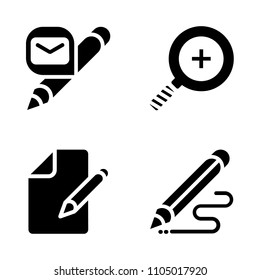 Basic icon set. archive, business, administration and internet vector illustration for web