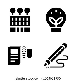 Basic icon set. beautiful, graphic, industry and district vector illustration for web