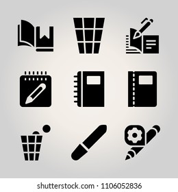 Basic icon set. mockup, beautician, hygiene and spiral vector illustration for web