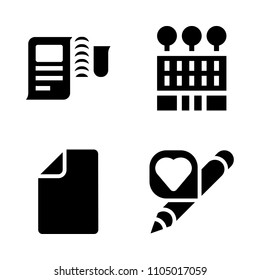 Basic icon set. organization, pure, subject and page vector illustration for web