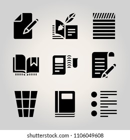 Basic icon set. separation, symbol, environment and top vector illustration for web