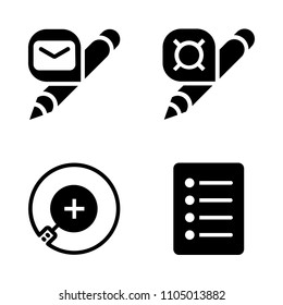 Basic icon set. single, management, paperwork and information vector illustration for web