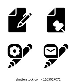 Basic icon set. stack, arrow, yellow and sharp vector illustration for web