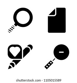 Basic icon set. study, folder, design and documents vector illustration for web