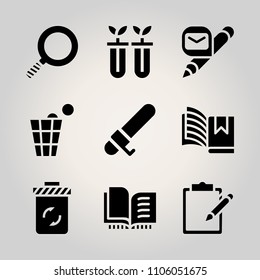 Basic icon set. web, tick, yellow and digital vector illustration for web