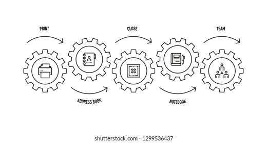 BASIC ICONS LINE ICON SET