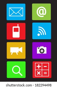 basic icons symbol  on mobile