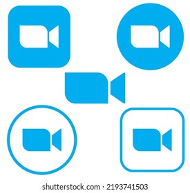 Basic icons for Video Conference, Webinar and Video chat.