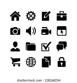 Basic Icons. Web icon set.