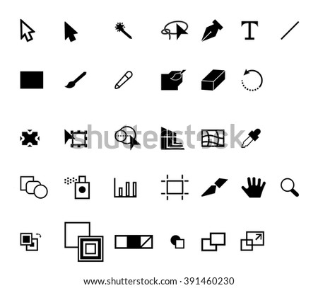 Basic Illustrator Icon Set