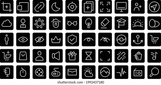 Basic Interface 32 px, for website and application 