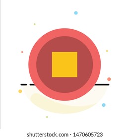Basic, Interface, User Abstract Flat Color Icon Template. Vector Icon Template background