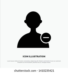 Basic, Interface, User solid Glyph Icon vector