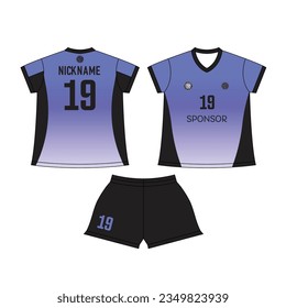 BASIC JERSEY VOLLEYBALL FOR PRINTING
