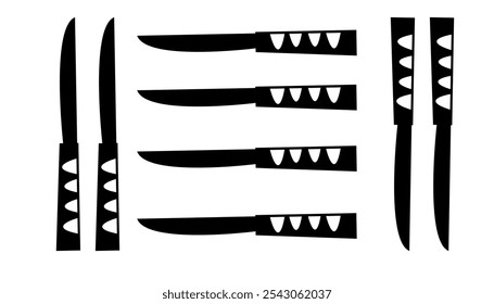 basic kitchen knife icon vector, stylish kitchen knife vector art