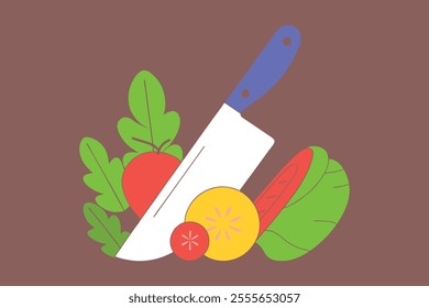 basic kitchen knife icon vector. this is a editable file .