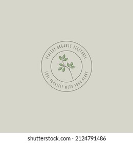 BASIC LEAF LOGO VINTAGE ILLUSTRATION DESIGN VECTOR GRAPHICS ICON SYMBOLS