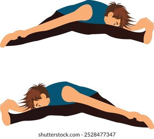 Basic leg stretch for height increase