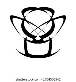 basic logo in a beautiful flower shape