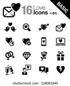 Basic - Love and Dating icons