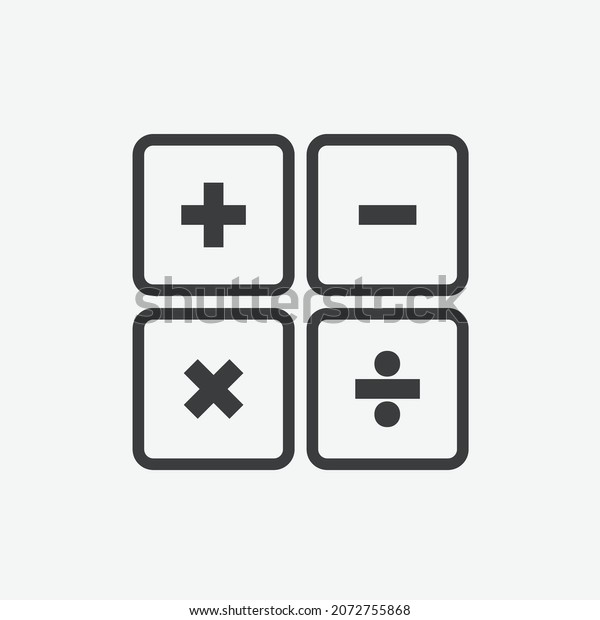 Basic
Mathematical Set of Symbols Flat Vector
Icon