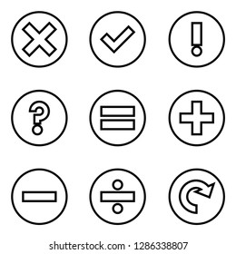 Basic Mathematics Signs