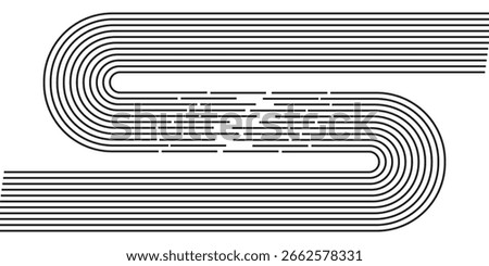 basic, minimal, and dynamic shape ideal for tech backgrounds, branding, or digital layouts. vector illustration