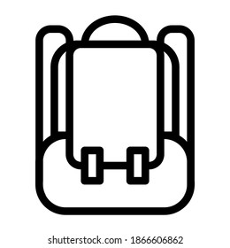 Basic Minimalism Bag Icon outline