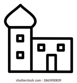 Basic minimalism building icon outline