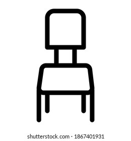 Esquema de icono de la silla de mínimos básicos