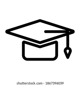 Basic Minimalism hat Icon Outline
