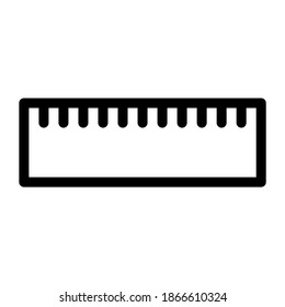 Esquema de icono de regla de minimalismo básico