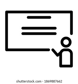 Basic Minimalism Teaching icon outline