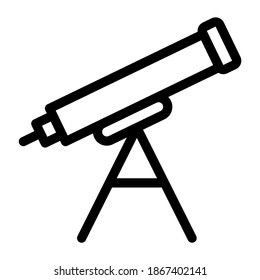 Minimalismus Teleskop-Symbol