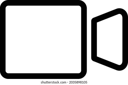 Basic mobile user interface outline style  icons