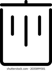 Basic mobile user interface outline style icons 
