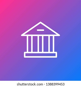Basic Navigation UI Icon - Academy, School, Institute, Library, Congress, Law, 
