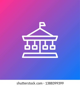 Basic Navigation UI Icon - Attraction, Leisure, Travel, Tourist, Fun Fair, Play, Theme Park, Carnival