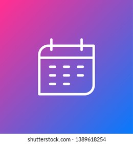 Basic Navigation UI Icon - Calendar, Event, Date, Reminder, Alert, Mark, Day, Time