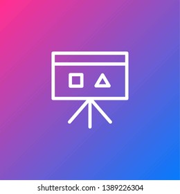 Basic Navigation UI Icon - Chart, Tutorial, Training, Show, Share, Presentation, Guide