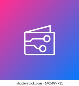 Basic Navigation UI Icon - e-Wallet, payment, digital money, block chain currency