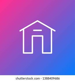 Basic Navigation UI Icon - Home Variation 3