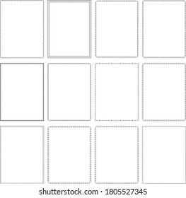 Basic Page Border Frames. A collection of 8.5 x 11 frames