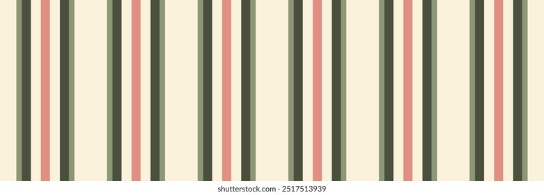 Basic pattern texture vector, mockup background textile stripe. Fit fabric vertical seamless lines in pastel and papaya whip colors palette.