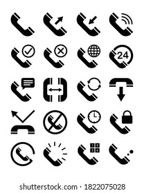 basic phone icon set design