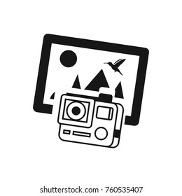 Basic photos camera icon