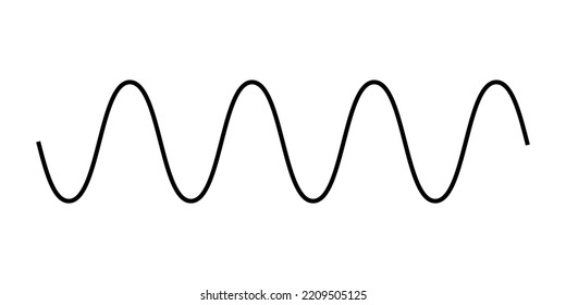 the basic properties of waves. parts of a wave. vector illustration