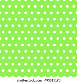 Basic repeatable white plus one color pattern. Simple geometric pattern with circles for background.
