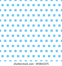 Basic repeatable white plus one color pattern. Simple geometric pattern with squares for backgrounds.