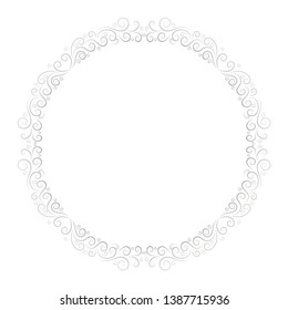 Basic RGBRound frame for decorative design. Greeting card vector. Vector holiday frame. Beautiful abstract concept. Vintage background